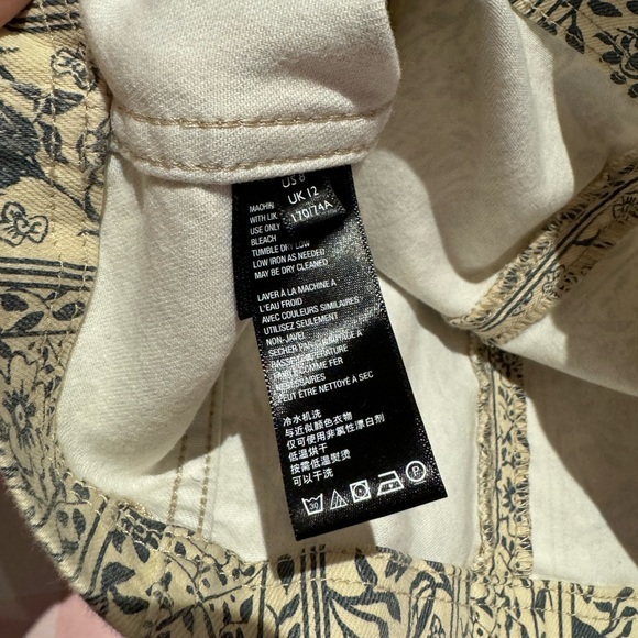 Free People Modern Femme Printed Denim Skirt - Picture 5 of 6